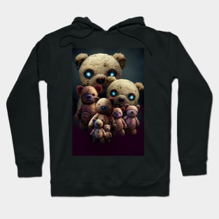 8 Teddy bears watching Hoodie